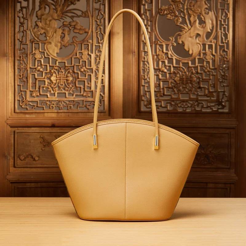 Chinese Painting Mulberry Silk Tote Bag Green Women Handbag - SinoCultural -- P220263-2