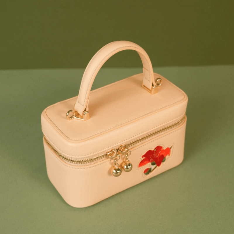 Handcrafted Embroidered Kapok Makeup Bag - SinoCultural -- BXW06WCS201A02