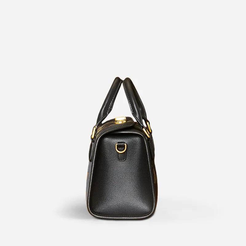 Brocade Boston Black Bag Butterfly Designer Women Handbag - SinoCultural -- JD170615-1