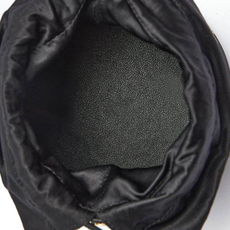 Brocade Black Bucket Bag Designer Butterfly Handbag - SinoCultural -- JD170618-1