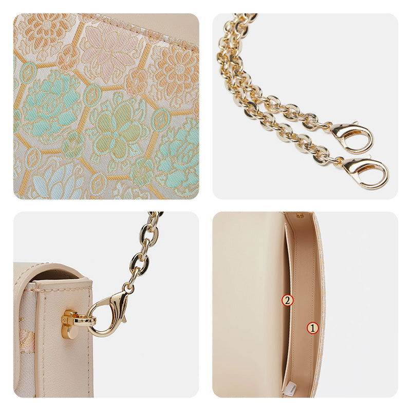 Brocade Jacquard Chic Elegant Lady Evening Clutch Bag - SinoCultural -- P12064604BG-1