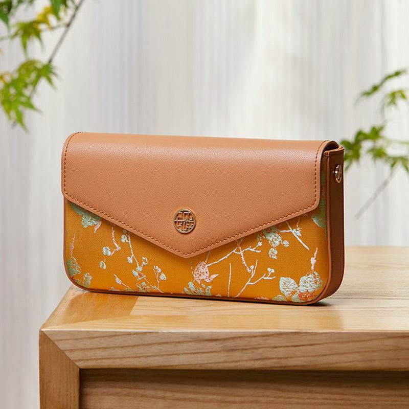 Brocade Jacquard Chic Elegant Lady Clutch Bag - SinoCultural -- P120646004BN-1 -