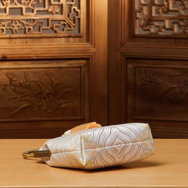 Brocade Jacquard New Chinese Style Kiss Lock Purse - SinoCultural -- P17062204