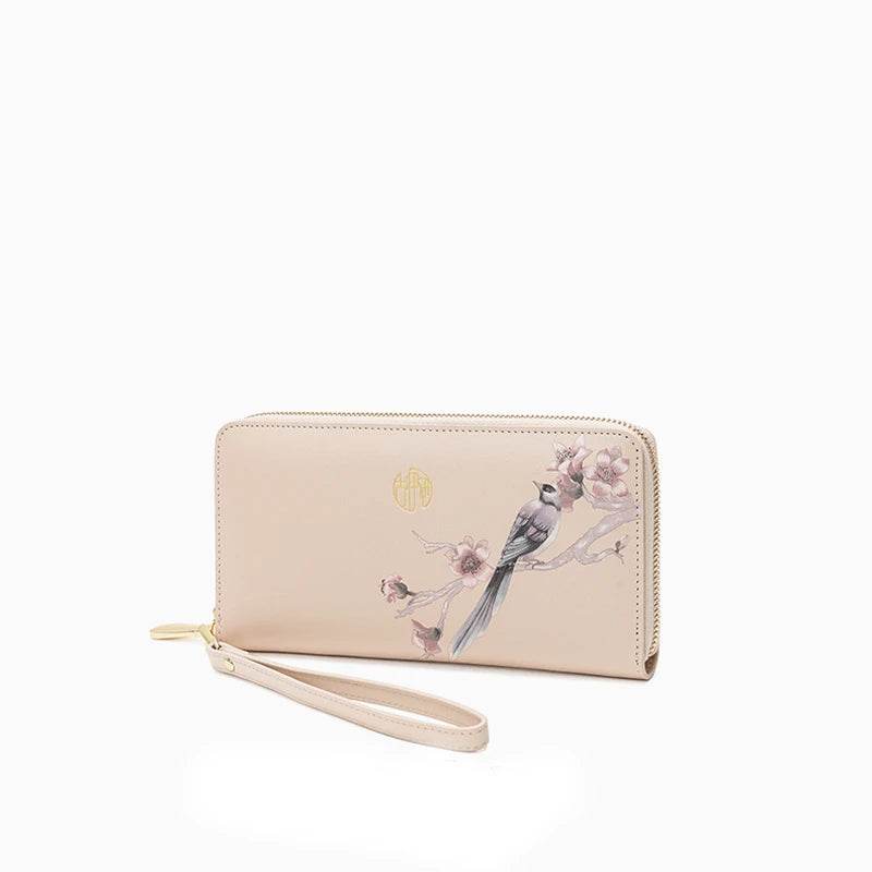 Chinese Aesthetic Original Print Women's Compact Wallet - SinoCultural -- PWCD187-2 -