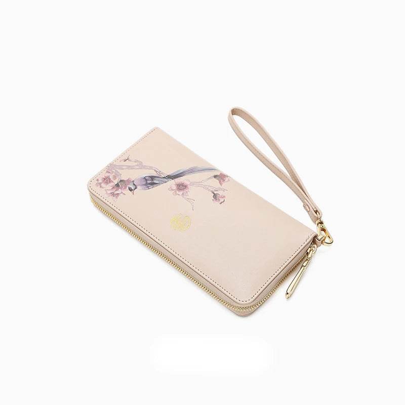 Chinese Aesthetic Original Print Women's Compact Wallet - SinoCultural -- PWCD187-2 -