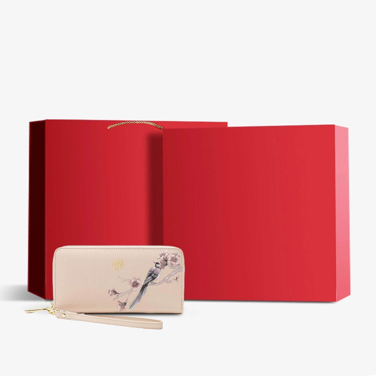 Chinese Aesthetic Original Print Women's Compact Wallet - SinoCultural -- PWCD187-2 -