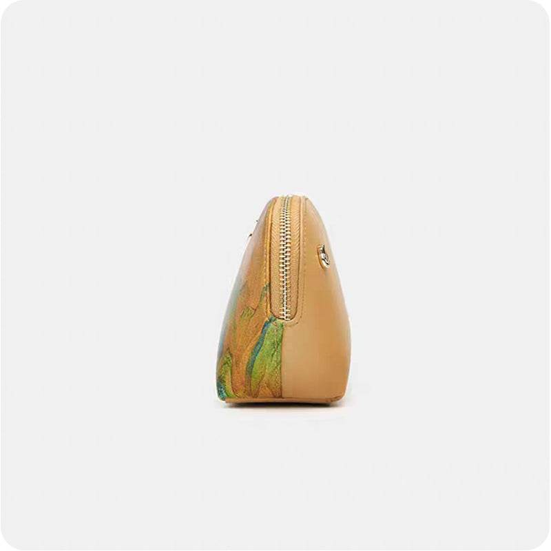 Chinese Ancient Painting Mulberry Silk Luxury Clutch Bag Wallet - SinoCultural -- P170086