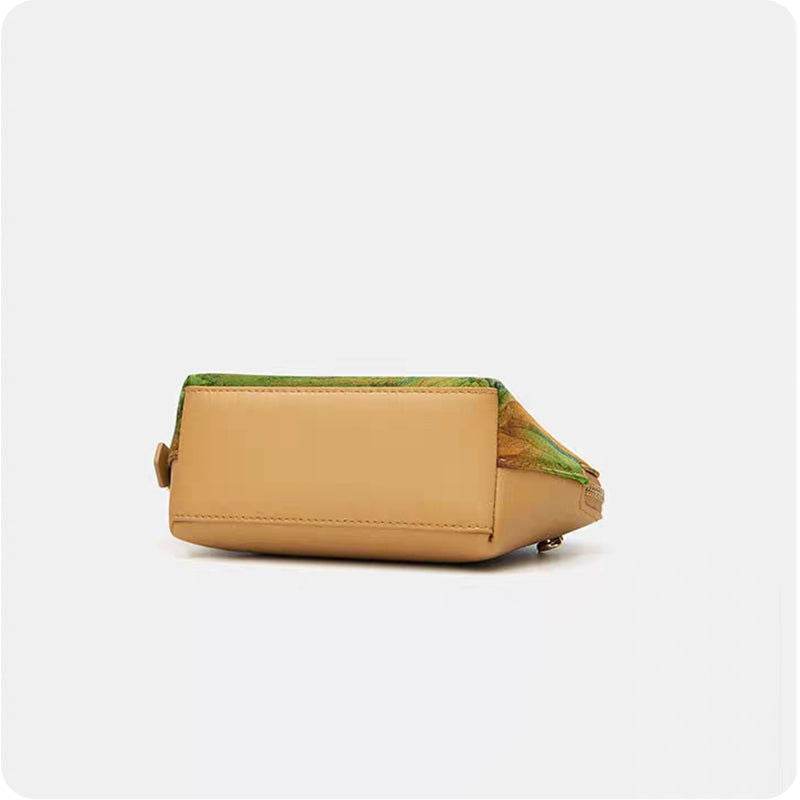 Chinese Ancient Painting Mulberry Silk Luxury Clutch Bag Wallet - SinoCultural -- P170086
