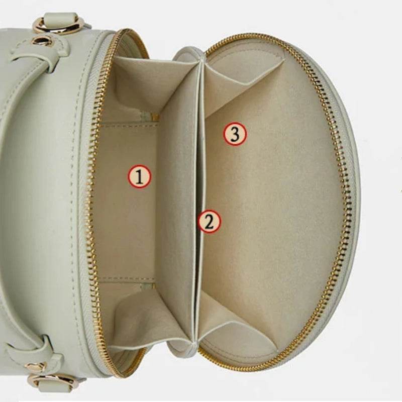 Chinese Painting Mulberry Silk Round Bag Luxury Handbag - SinoCultural -- P12065505