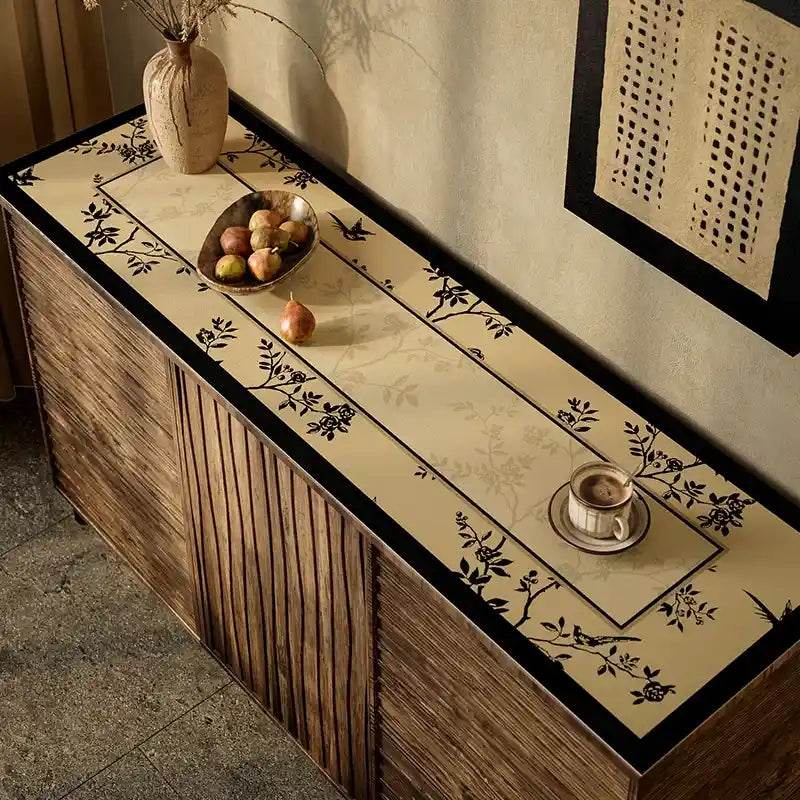 Chinoiserie Buffet & Sideboard Mat Leather Protective Pad - SinoCultural -- TM032A3090 -