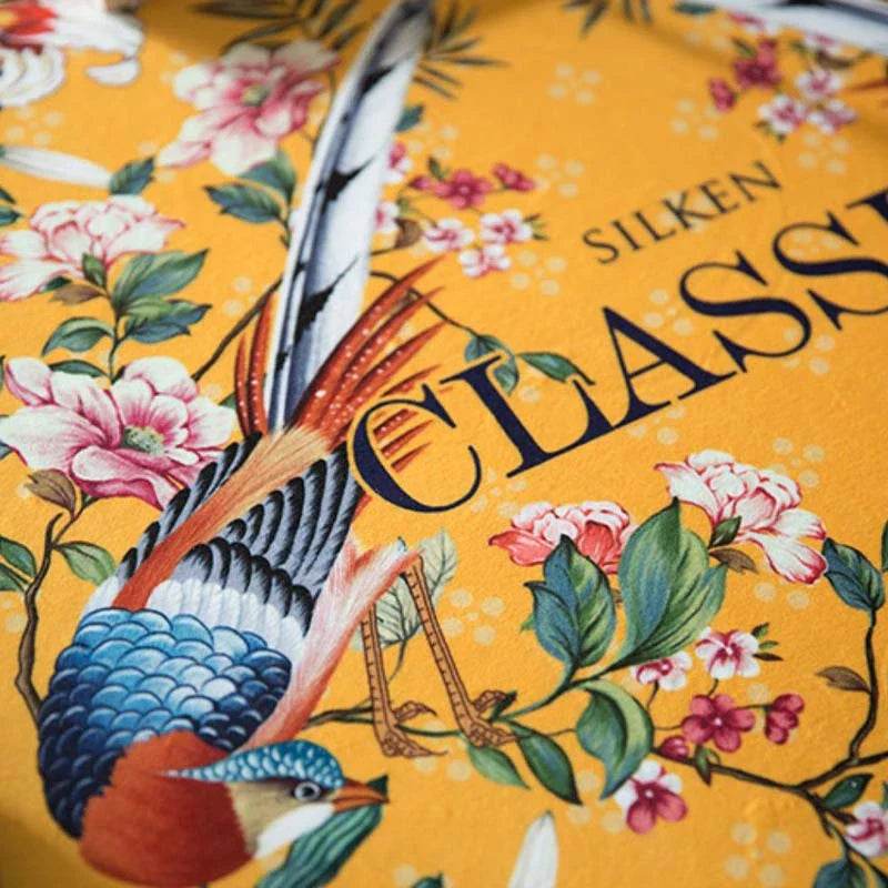 Chinoiserie Classical Palace Banquet Round Yellow Tablecloth - SinoCultural -- TC017Y120