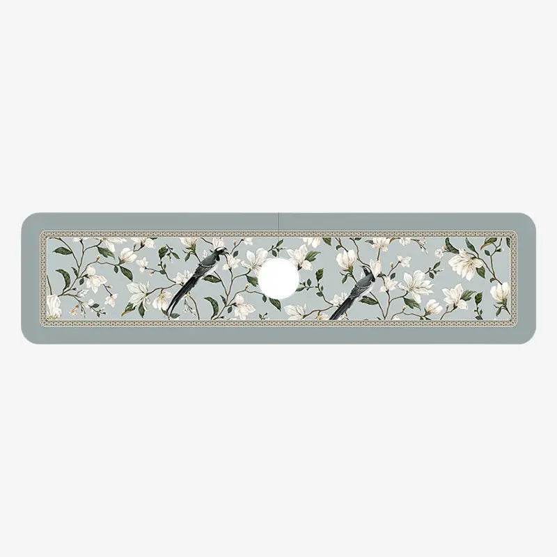 Chinoiserie Kitchen & Bathroom Counter Leather Placemat - SinoCultural -- TM047A1414 -