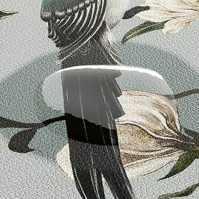 Chinoiserie Kitchen & Bathroom Counter Leather Placemat - SinoCultural -- TM047A1414 -