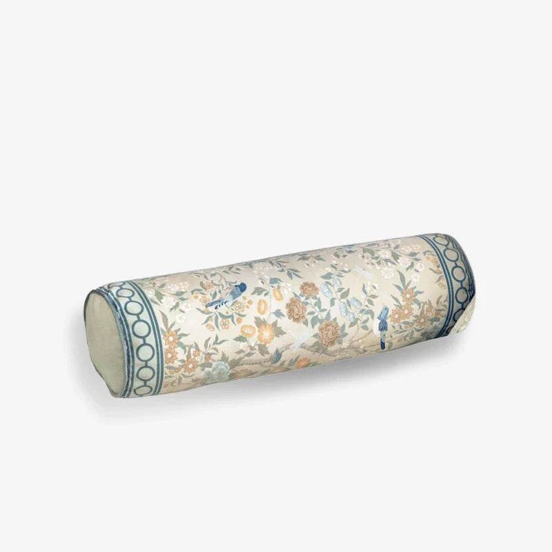 Chinoiserie Original Flowers Bolster Pillow - SinoCultural -- SJZBZ026A01