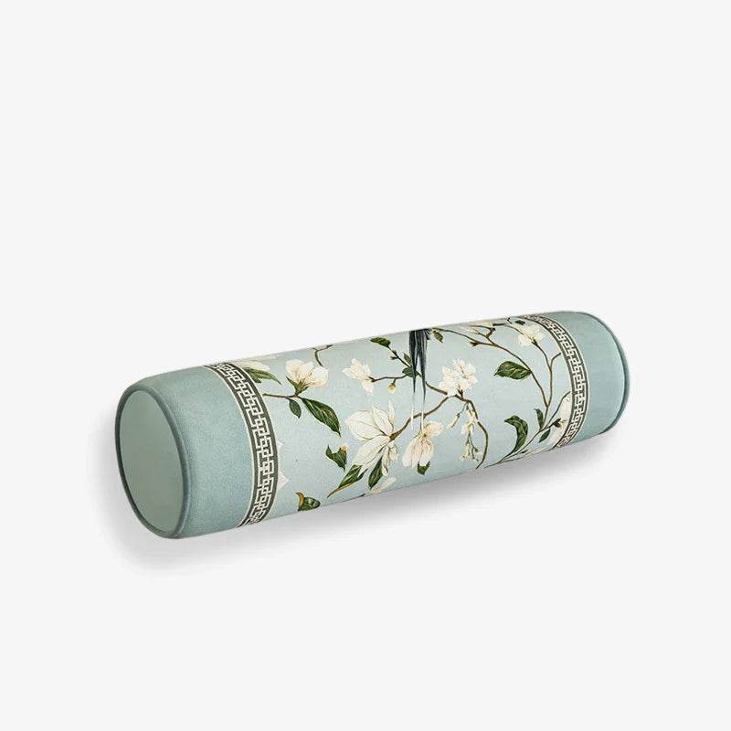 Chinoiserie Original Flowers Bolster Pillow - SinoCultural -- SJZBZ026A01