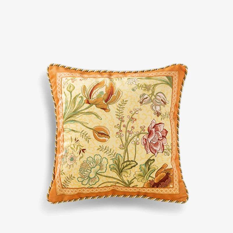 Chinoiserie Original Flowers and Birds Throw Pillow - SinoCultural -- SJZBZ059A01