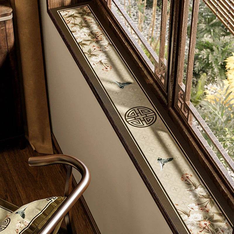 Chinoiserie Retro Spring Floral Window Cushion Mat - SinoCultural -- TM005A10100