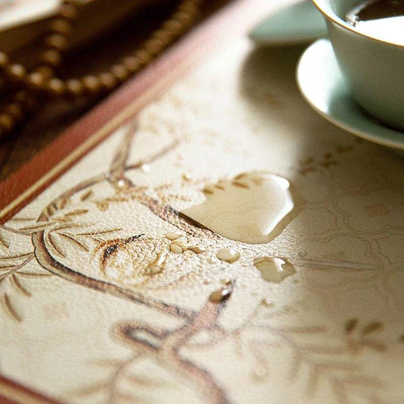 Chinoiserie Springtime Floral and Bird Classical Table Mat - SinoCultural -- TM019A6060 -