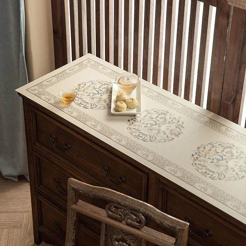 Chinoiserie Vintage Elegant Waterproof TV Table Mat - SinoCultural -- TM038A3090 -