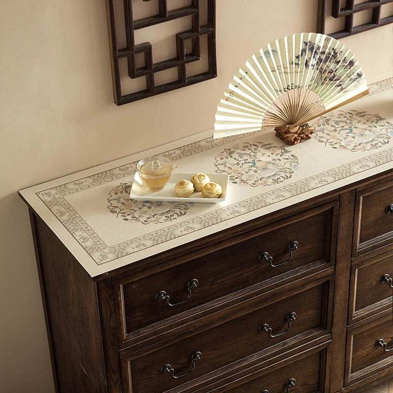 Chinoiserie Vintage Elegant Waterproof TV Table Mat - SinoCultural -- TM038A3090 -
