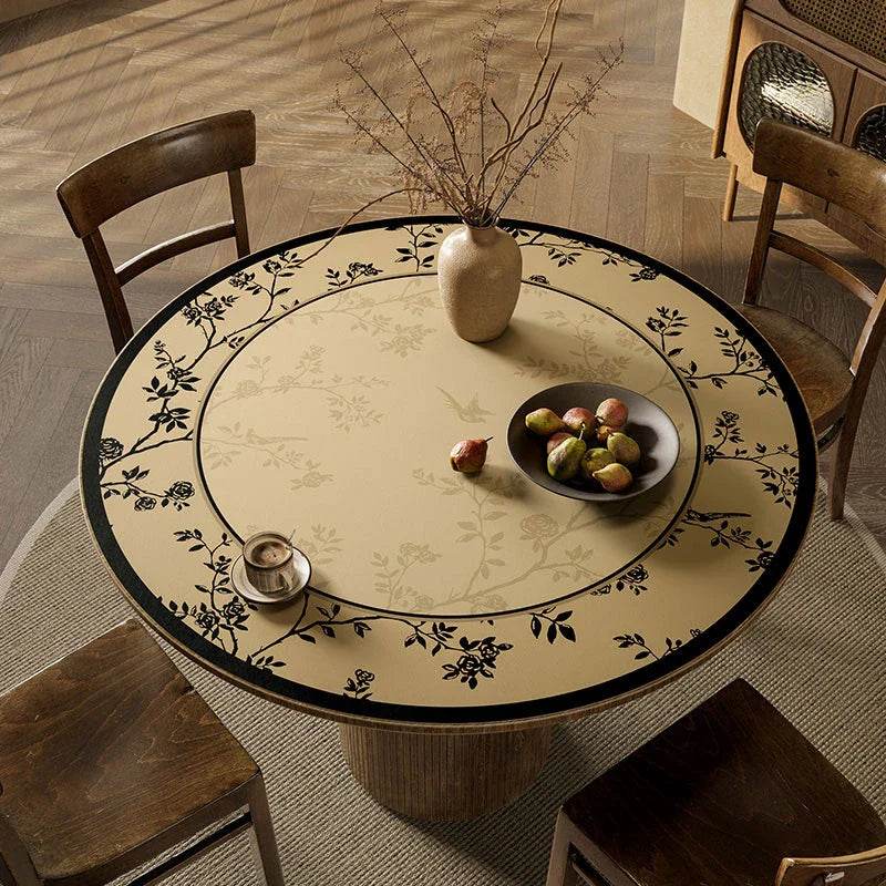 Chinoiserie Wash-free Waterproof & Oil-proof Round Table Mat - SinoCultural -- TM014A50