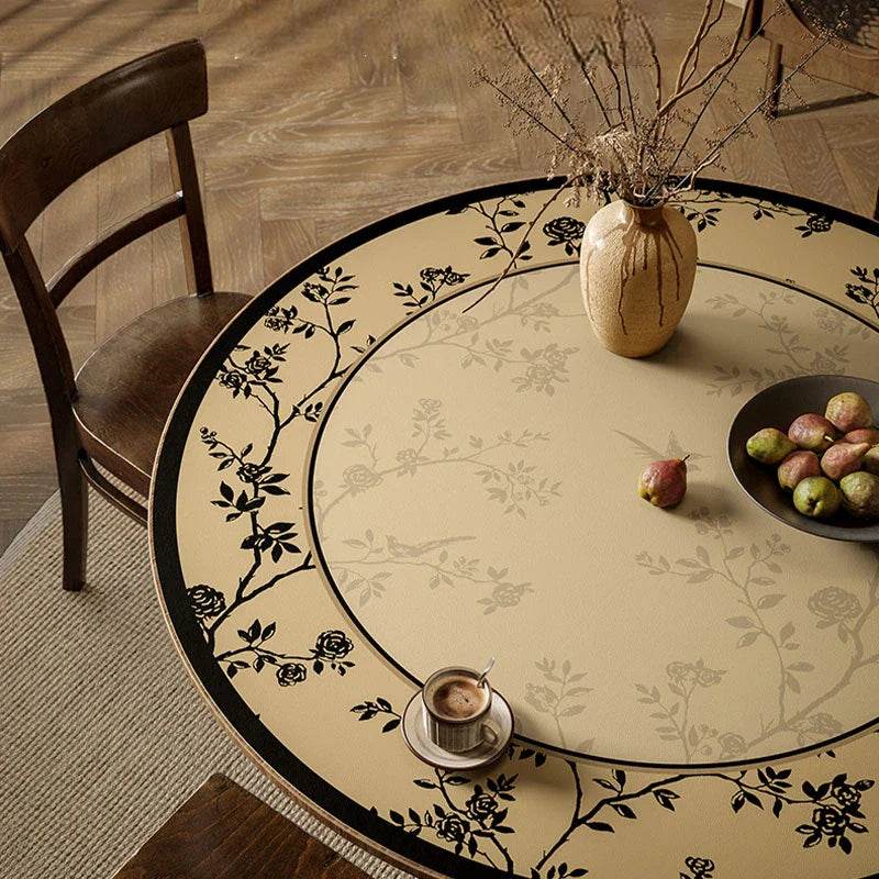 Chinoiserie Wash-free Waterproof & Oil-proof Round Table Mat - SinoCultural -- TM014A50