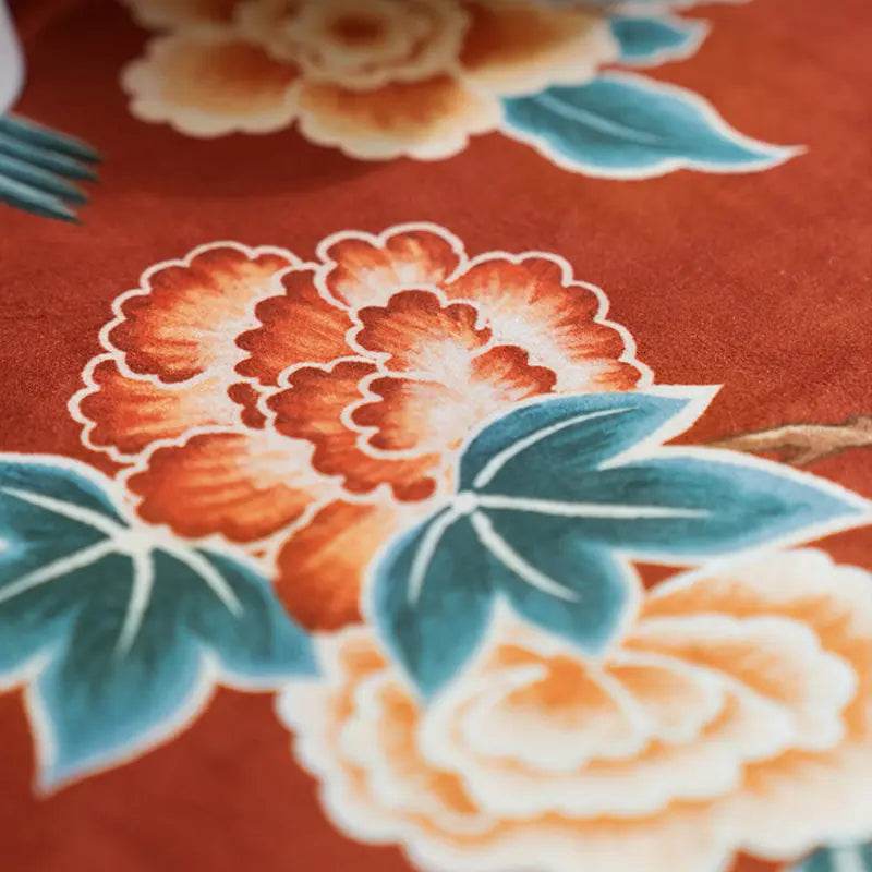 Chinoiserie Wedding Celebration Prosperity Table Runner - SinoCultural -- TR015R160 -