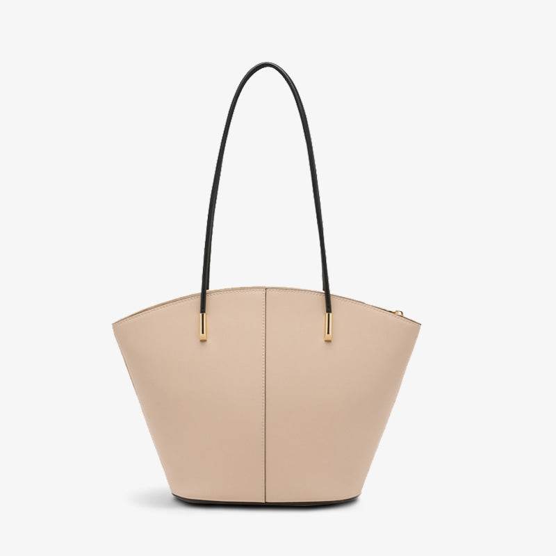 Embroidery Leather Shoulder Tote Bag Cloud Pattern Handbag - SinoCultural -- SC1682-A2