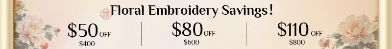 Limited-time discount on floral embroidery patterns, summer promotion.