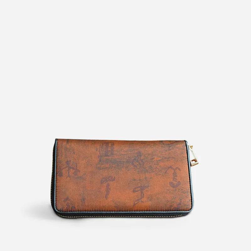 Xiangyunsha Silk Cloud Brocade Heritage Clutch Wallet - SinoCultural -- PWCD196-1