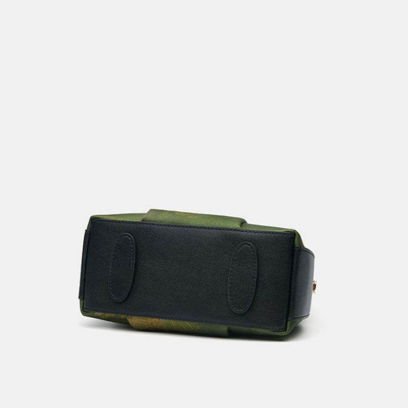 Xiangyunsha Silk Retro Crossbody Handbag - SinoCultural -- P170205A02