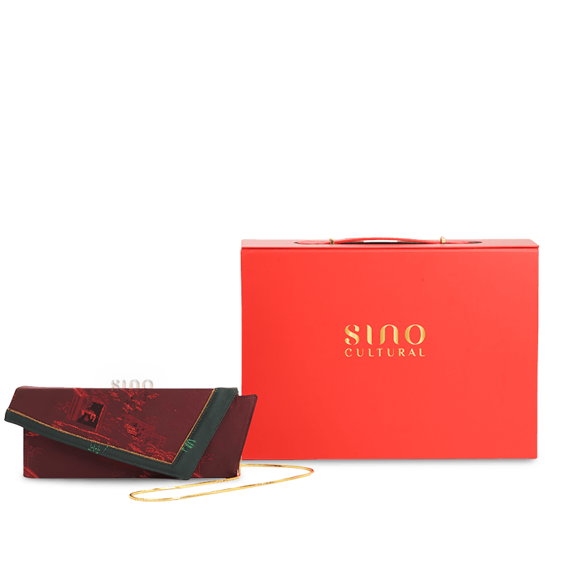 Ultra-Light Envelope Clutch Handbag in Recycled Fabric with Hualuo Silk 216g - SinoCultural -- GD1202