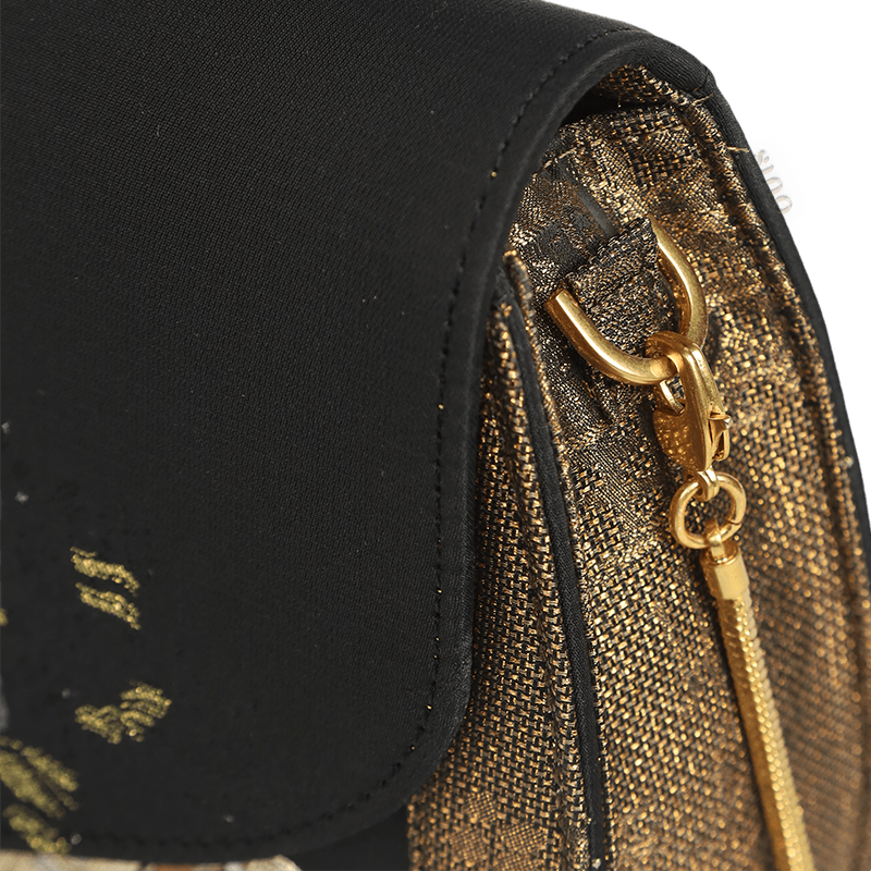 Saddle Loong Embroidered Bag – Ultra-Light 216g, Recycled Fabric & Hualuo Silk - SinoCultural -- GD1206
