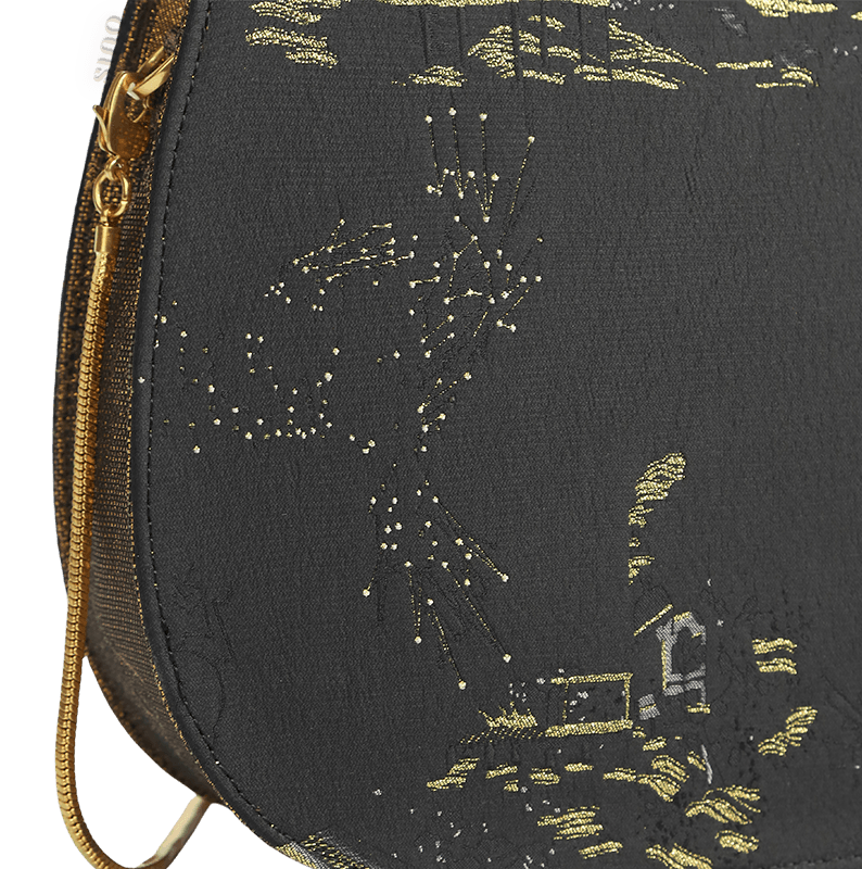 Saddle Loong Embroidered Bag – Ultra-Light 216g, Recycled Fabric & Hualuo Silk - SinoCultural -- GD1206