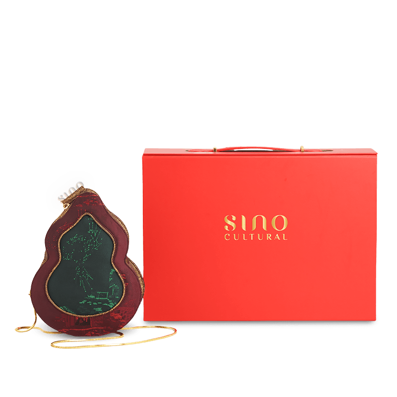 Ultra-Light Gourd Bag Graphene Recycled Fabric Hualuo Silk Luxury Design 155g - SinoCultural -- GD1208