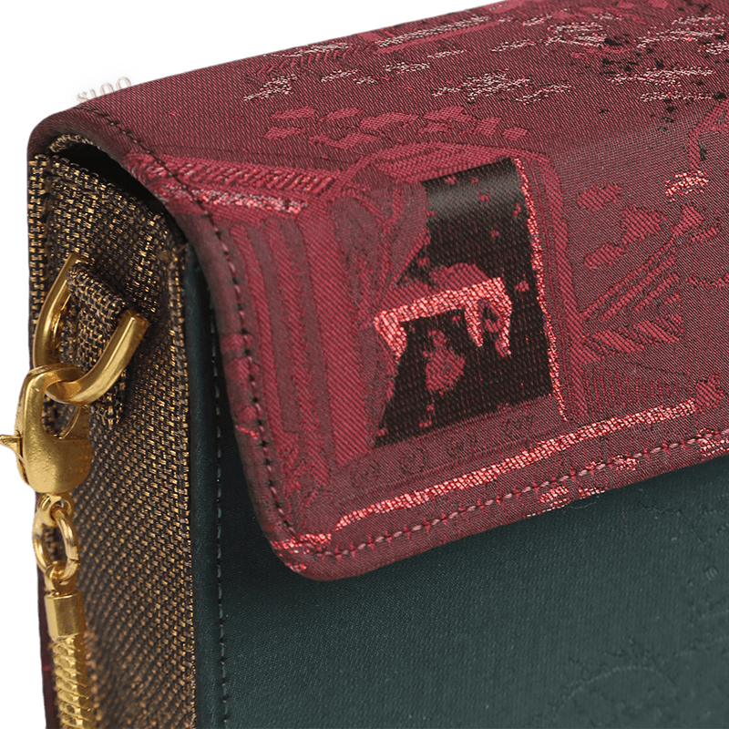 Ultra-Light Envelope Clutch Handbag Song Brocade in Recycled Fabric 133g - SinoCultural -- GD1209