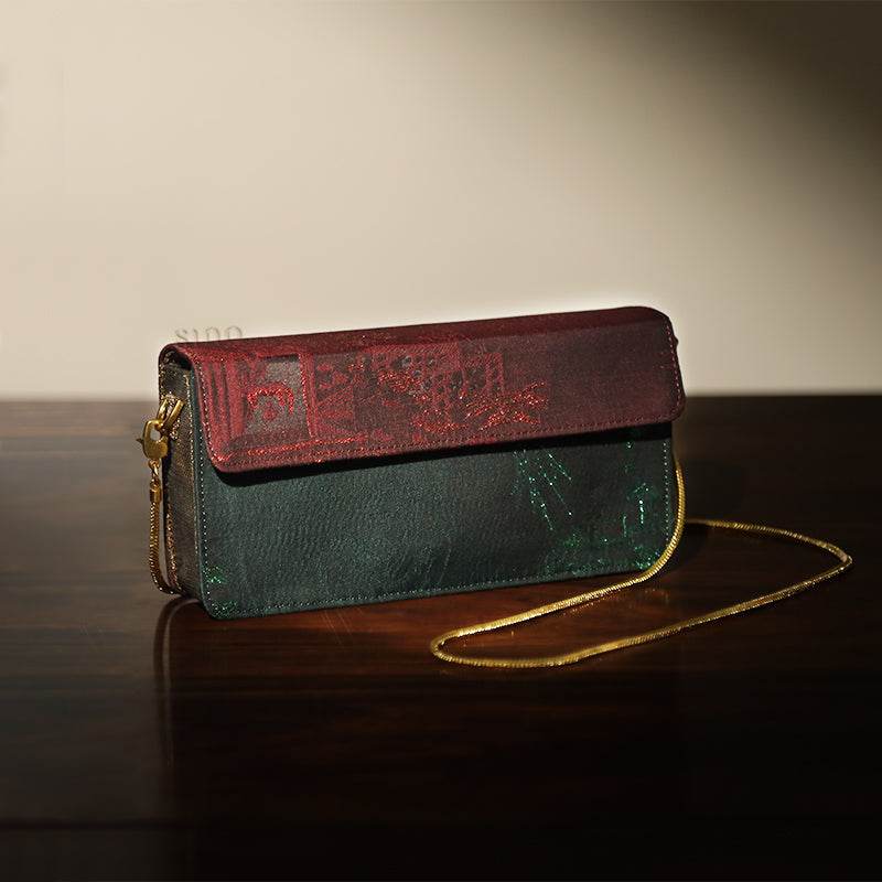 Ultra-Light Envelope Clutch Handbag Song Brocade in Recycled Fabric 133g - SinoCultural -- GD1209