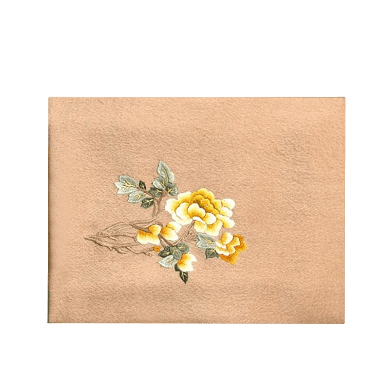Handcrafted Su Embroidery Cashmere Scarf Warm Winter 200x70cm - SinoCultural -- HYFSJ022-2 -