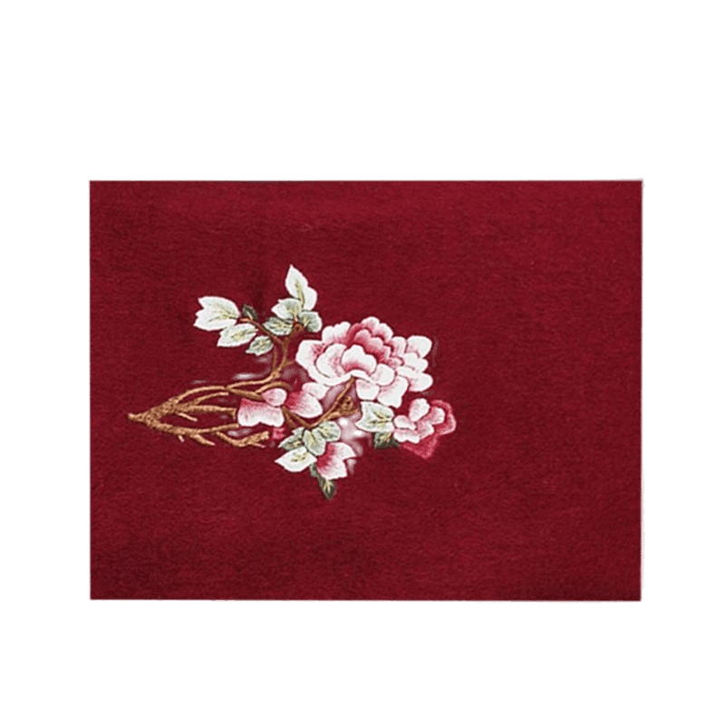 Handcrafted Su Embroidery Cashmere Scarf Warm Winter 200x70cm - SinoCultural -- HYFSJ022-2 -