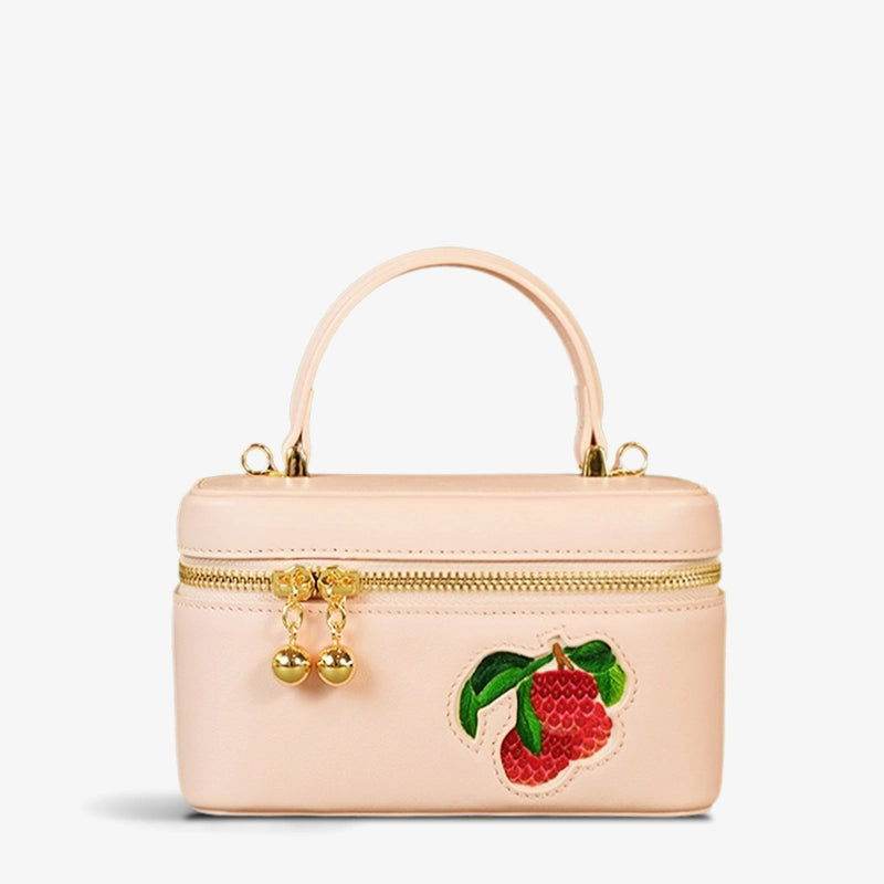 Sinocultural Handcrafted Embroidered Lychee Makeup Bag - SinoCultural -- BXW06WCS189A02 -