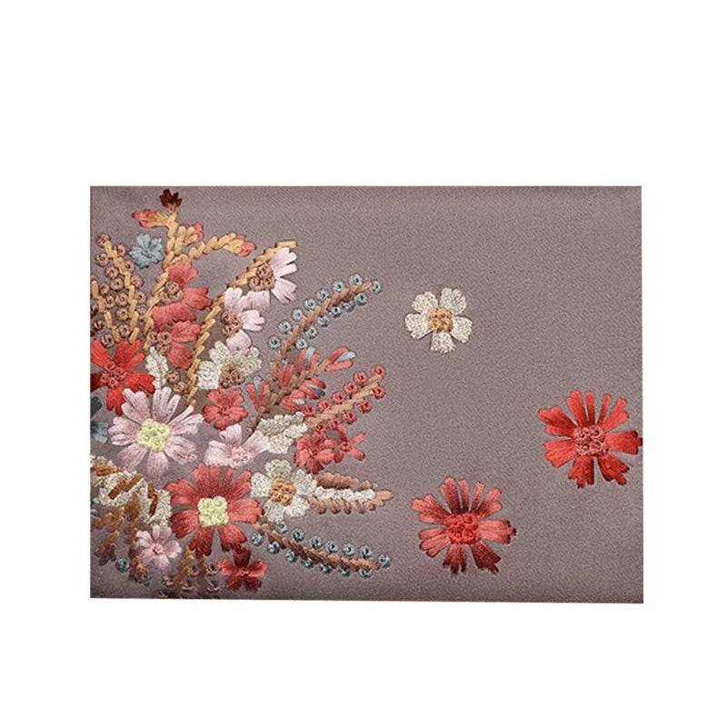 Handcrafted Su Embroidery Cashmere Scarf Luxury Gift Box 200x70cm - SinoCultural -- HYFSJ013-3