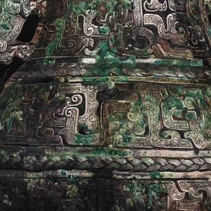 Kui Dragon and Kui Phoenix Patterned Vase - SinoCultural -- W0013
