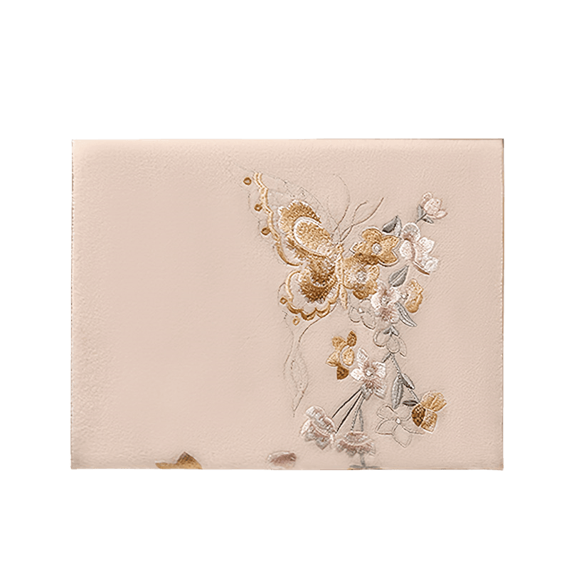 Handcrafted Su Embroidery Luxurious 100% Wool Cashmere Scarf 180x30cm - SinoCultural -- LS068