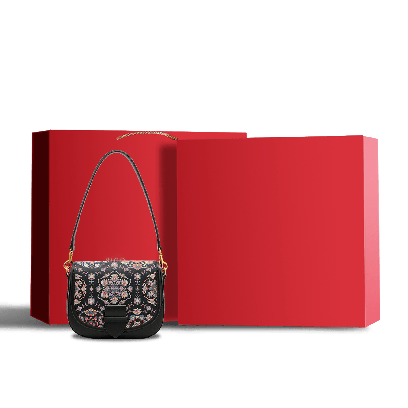 Song Brocade Silk Messenger Bag – Baoxiang Leather Crossbody - SinoCultural -- FJ220678-2 -
