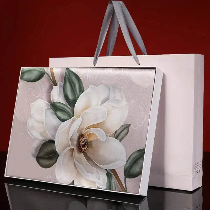 100% Mulberry Silk Shawl Scarf for Women Fall 90x90cm - SinoCultural -- LS069