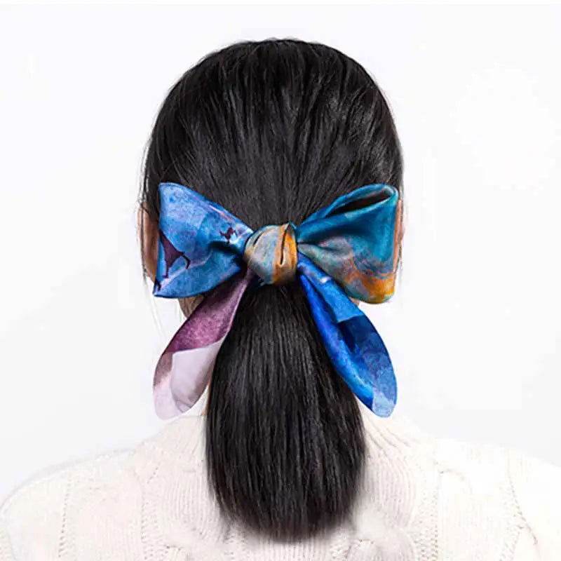 Mulberry Silk Resilience Square Silk Scarf Let Dreams Lead 53x53cm - SinoCultural -- LS044-2