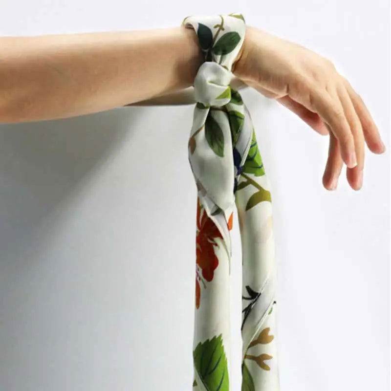National Museum Floral Silk Square Scarf Four Seasons 53 x 53 cm - SinoCultural -- LS039-1