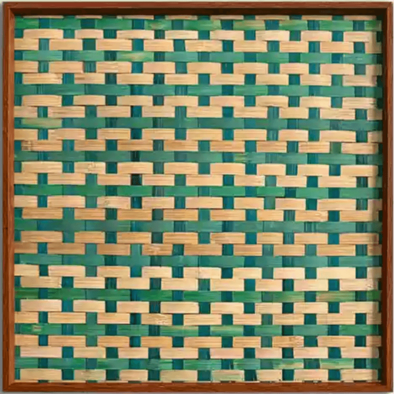 Intangible Heritage Bamboo Weaving Decorative Wall Art for Living Room - SinoCultural -- JN1103-A1 -