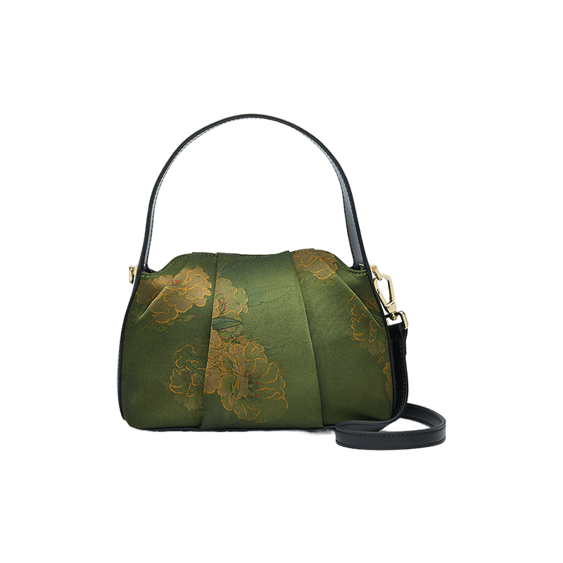 Xiangyunsha Silk Retro Crossbody Handbag - SinoCultural -- P170205A02