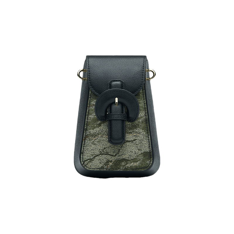 Woven Brocade Vintage Shoulder Phone Bag - SinoCultural -- P210601